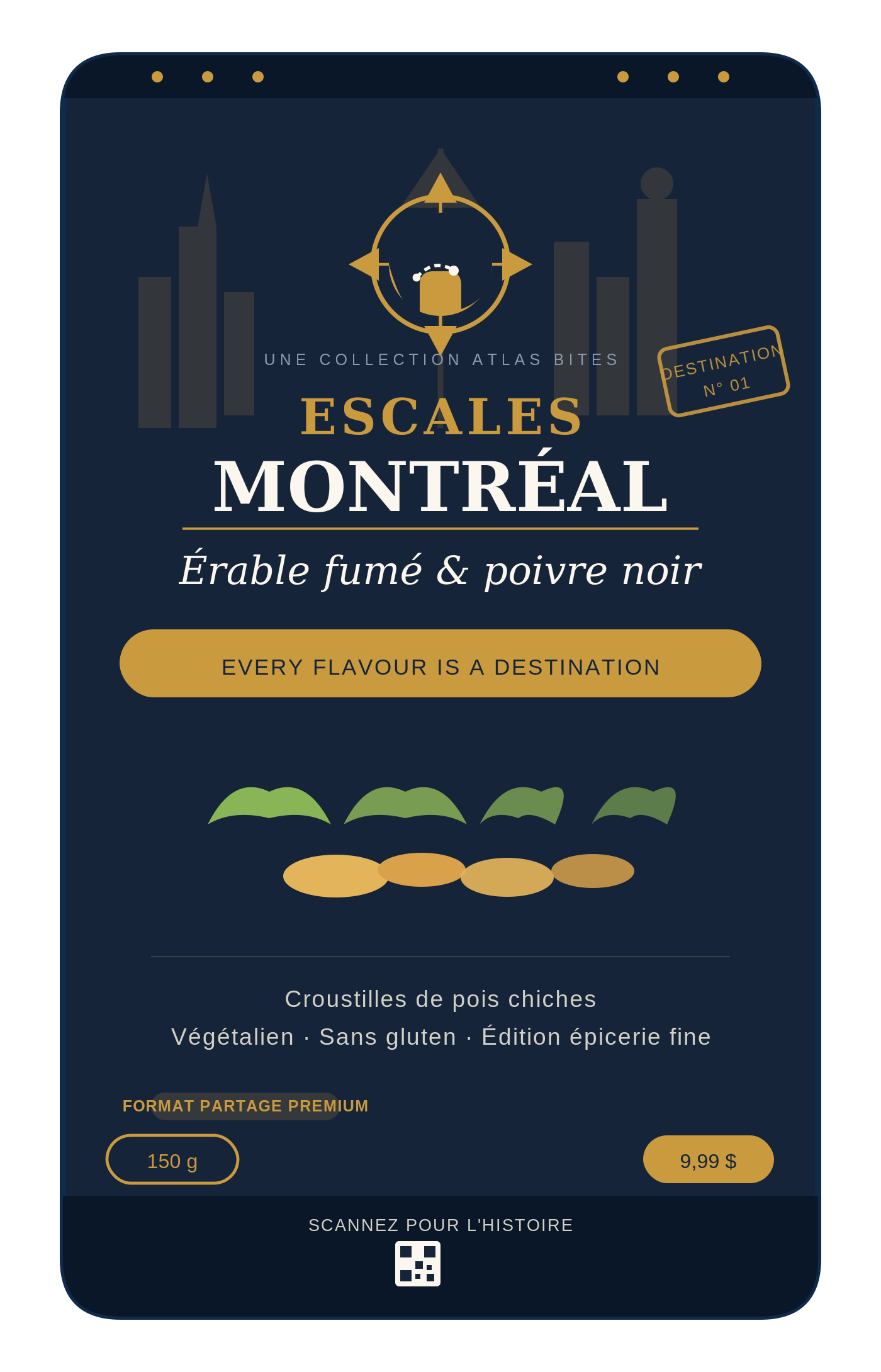 Étiquette avant premium
